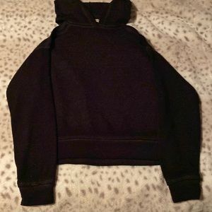 Off the shoulder crop top sweater.